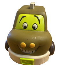 Taxi Toddler Preschool Push Pull Friction Wheels Toy Durable Plastic 5"