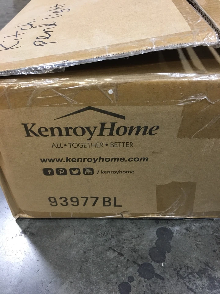 Kenroy Home 93977BL Cagney 1-Light Hanging Pendant Light in Black - Image 3 of 4