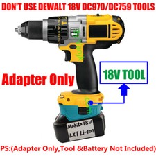 for Dewalt 18V Ni-CD Tools Adapter Suitable For Makita 18V BL1840 Li-Ion Battery