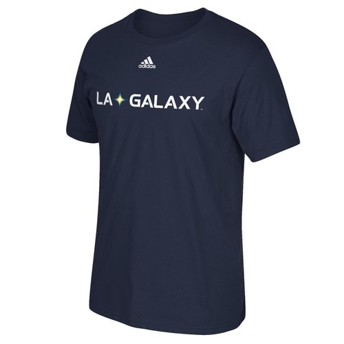 LA Galaxy Adidas MLS Go To Tee Navy SS 2 Sided Shirt, Large - 第 1/2 張圖片