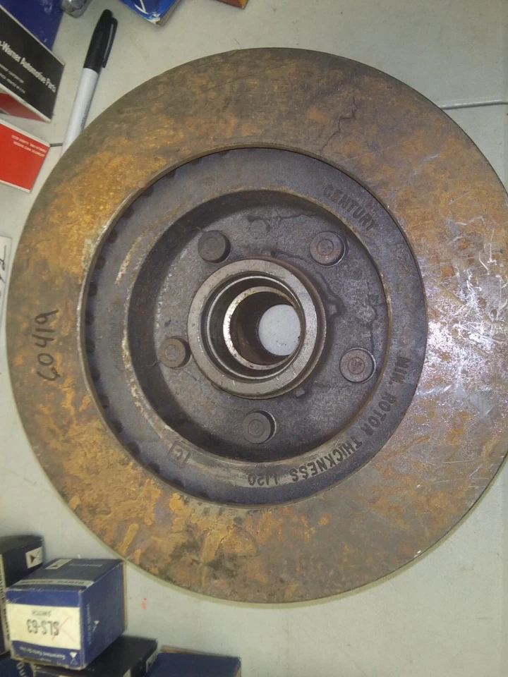 Ford/Mercury Cougar 1974-1979, Torino, Montego con rotor de freno delantero y buje de policía Foto 2 de 2