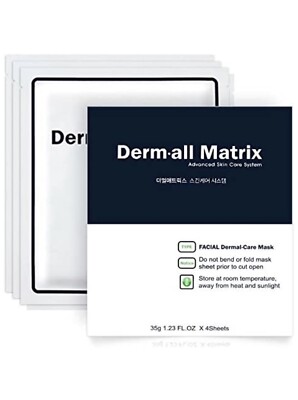 Derm·all Matrix Daily Facial Dermal-care 1Pack (4EA) Facial Mask Sheet