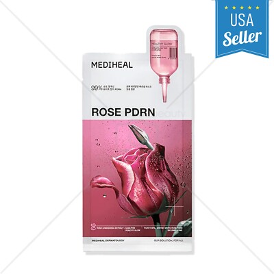 MEDIHEAL Rose PDRN Essential Mask, 1 | 4 | 10 I K-Beauty, Healthy Glow Gift, MOM
