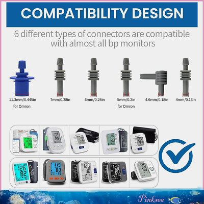 #ad #ad 6 Different Types Blood Pressure Cuff Connectors Adapter Replacement $10.53