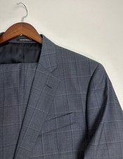 Armani Emporio Armani G Line Super 130's Window Pane Suit Size 44 R 203