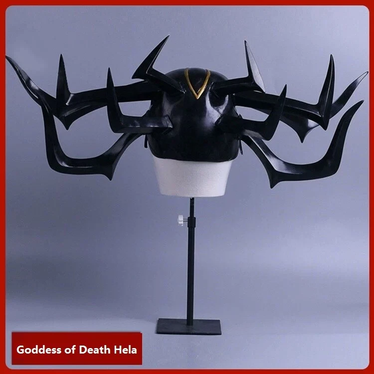 Thor: Ragnarok Goddess of Death Hela Cosplay Helmet Halloween Prop Soft PVC Mask - Image 4 of 4