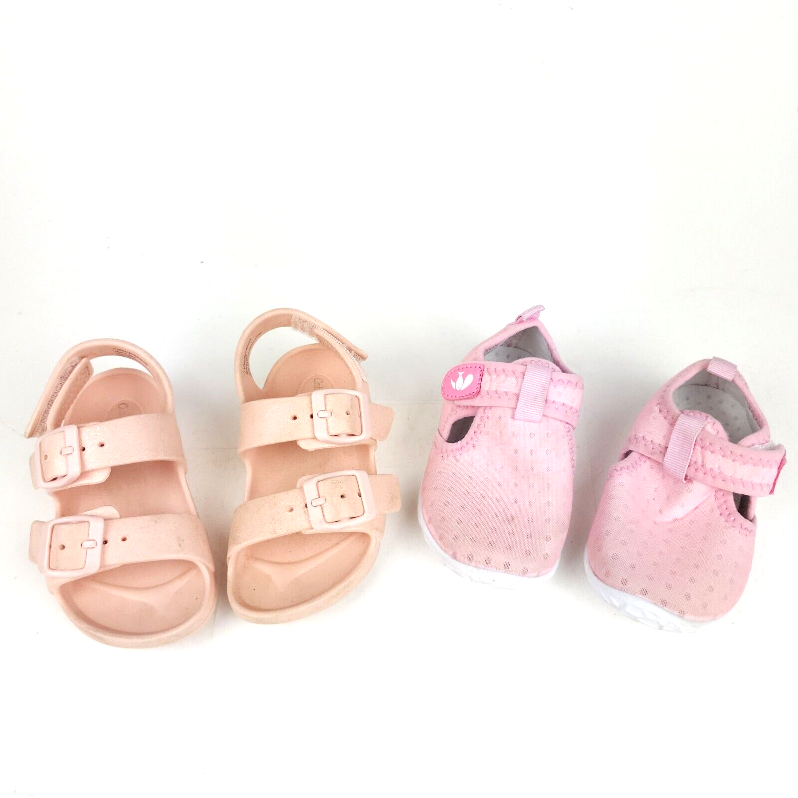 Sandali bambina taglia 7 e 6 scarpe slip on acqua lotto di due