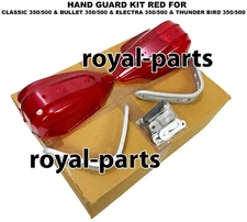 HAND GUARD KIT RED FIT FOR R.E CLASSIC & BULLET & TRAILS & ELECTRA & TB 350/500