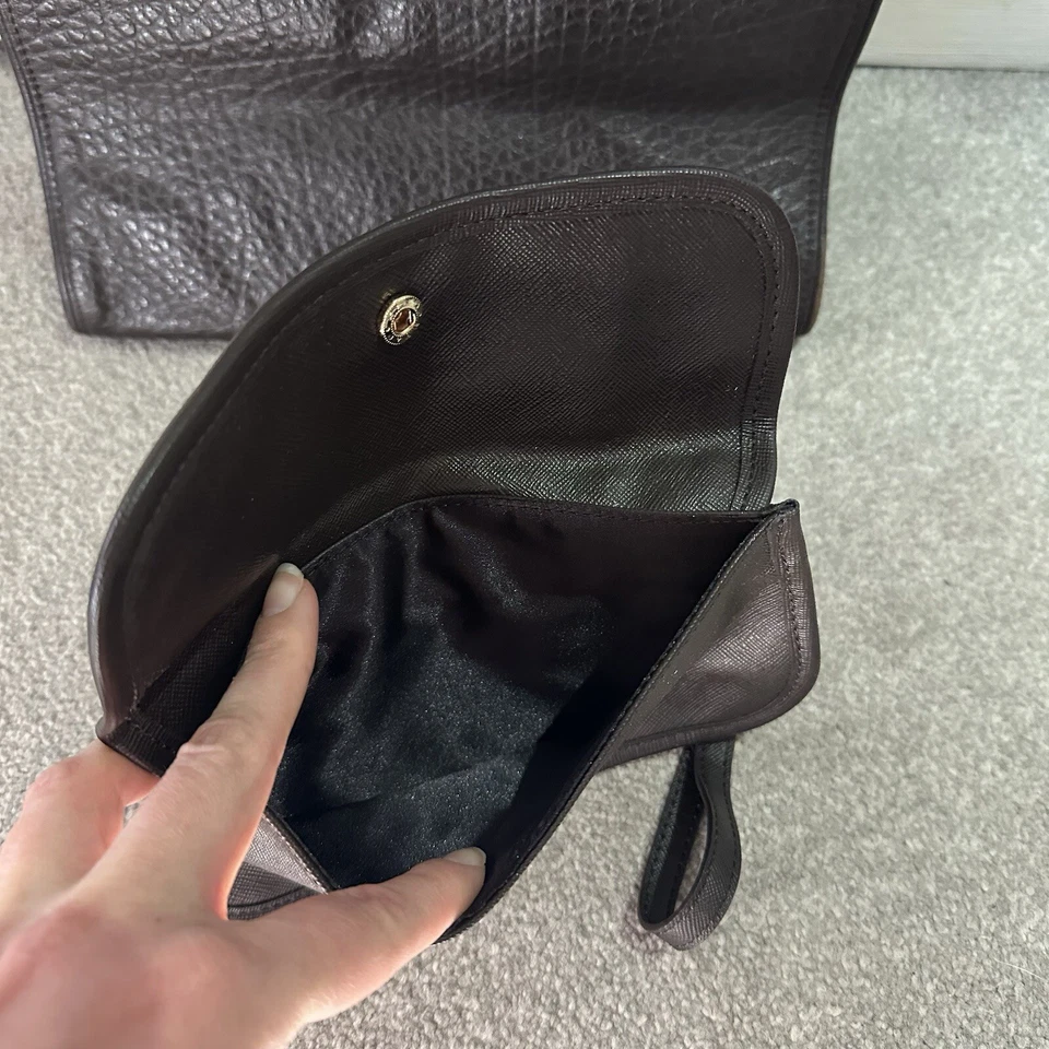 DKNY brown pebble grained real leather tote shopper bucket grab hand bag & Mini - Image 3 of 4