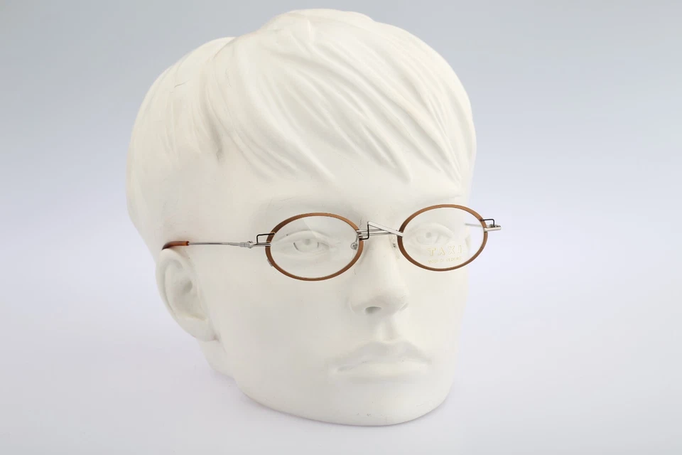 Taxi By Casanova ST 12 01, Vintage 90s copper small oval eyeglasses frame - Image 2 of 4