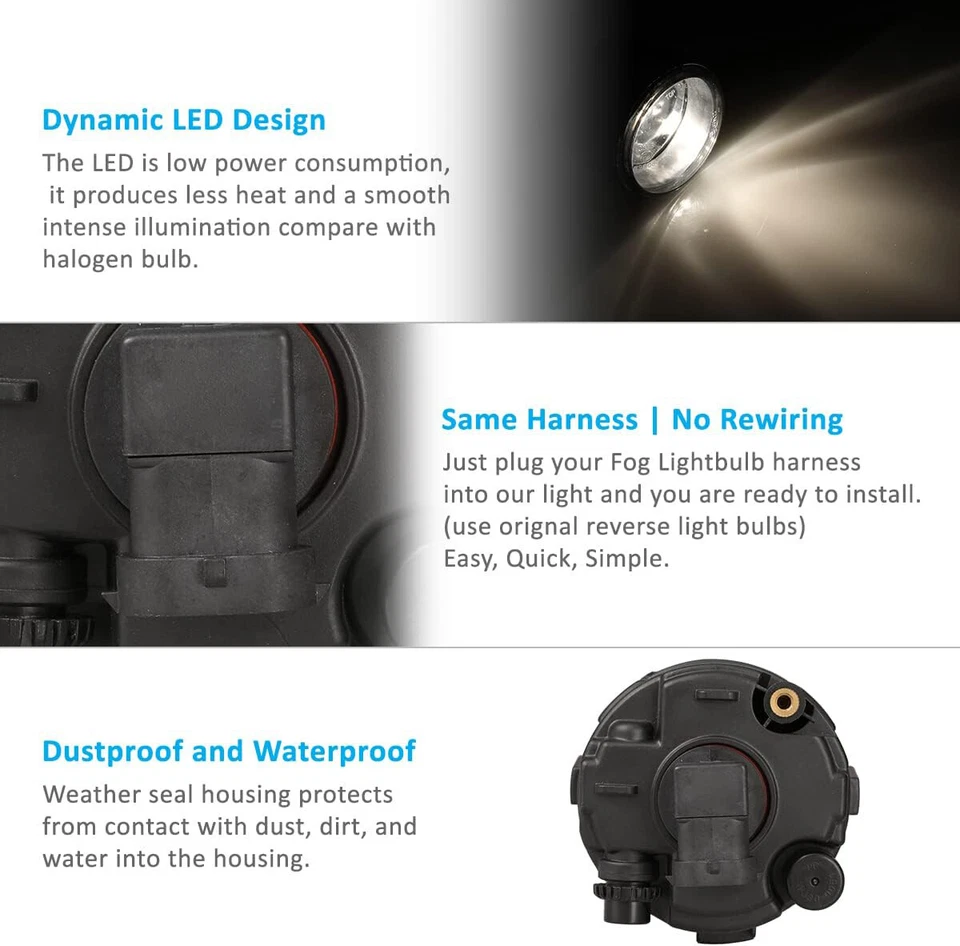 For Nissan Quest 2011-2017 Factory Bumper Replacement Fog Lights Clear Lens New - Изображение 3 из 4