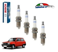 KIT 4 CANDELE BOSCH PER FIAT PANDA 141 1100CC 40KW MOTORE 187A1000 DAL 1995-> 02