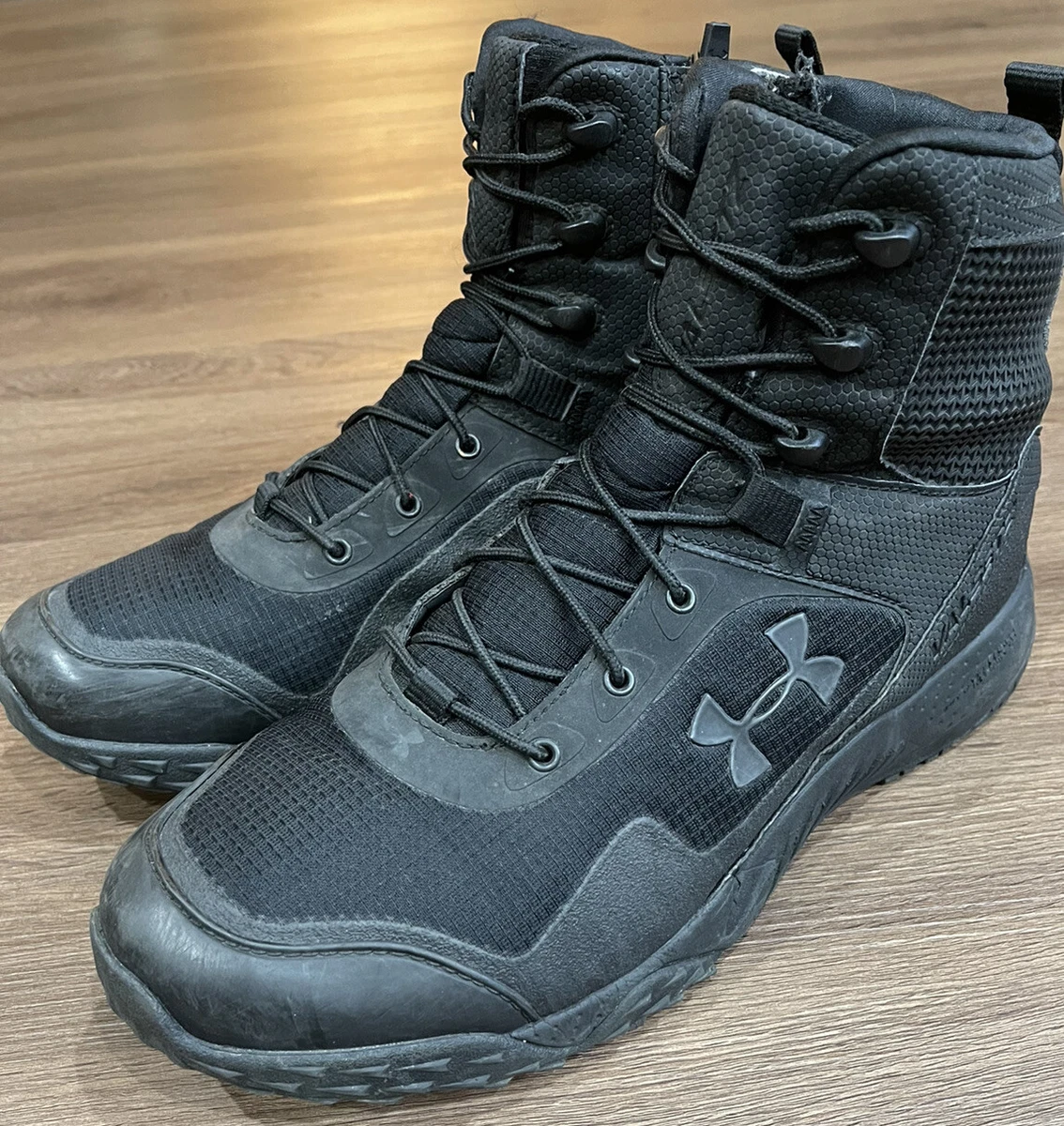 Apto presentación Correo Under Armour Men&#039;s UA Valsetz RTS 1.5 Side Zip Tactical Boots Black  Men 10.5 | eBay