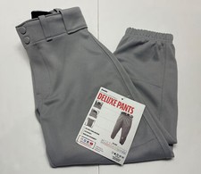 Franklin Deluxe Youth Baseball/Softball Pants Size M Gray/Knicker Style NEW NWT