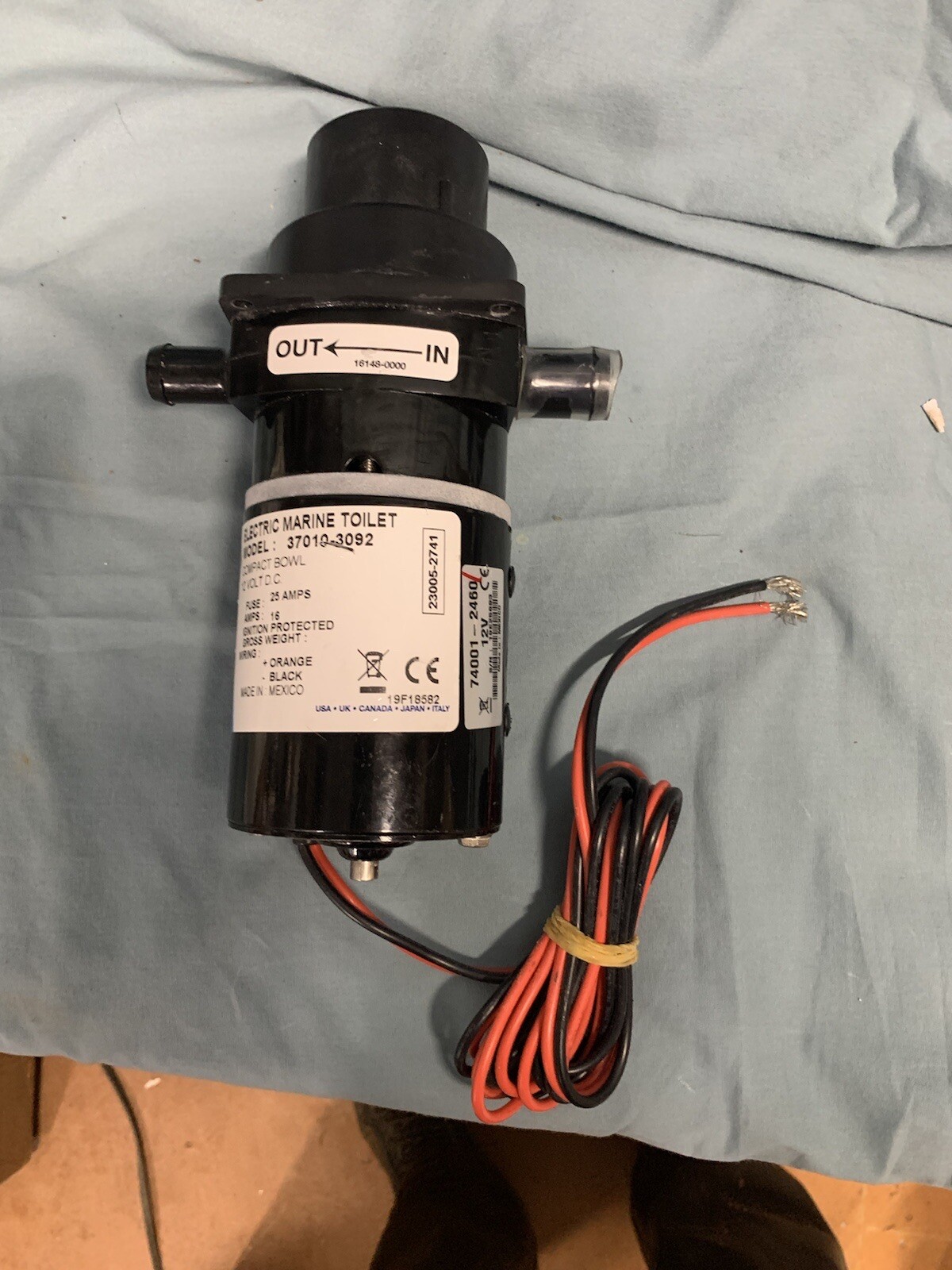 boat livewell parts on Jabsco 37041 0010 12v Pump For 37010 Series Electric Toilets For Sale Online Ebay