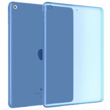 Transparent Silicone Case Compatible with Apple iPad 10.2  2019-2020 - in Blue