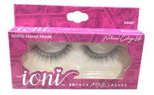 Ioni Faux Eyelashes 3D Faux Mink STACKS 68667 100% Hand Made Flexible Band