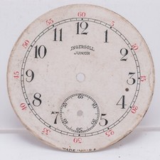 Ingersoll Junior Arabic Numeral Pocket Watch Painted Dial 39.75mm