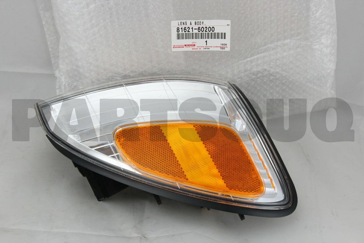 8162160200 Genuine Toyota LENS & BODY, CLEARANCE LAMP, LH 81621