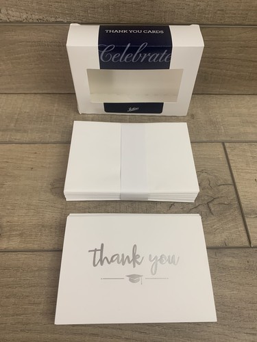 Jostens Graduation Thank You Cards - Set of 25 with Envelopes - Blank Inside!