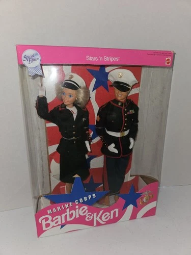 1991 VINTAGE  MARINE CORPS Set BARBIE & KEN #4704 NRFB Special Edition