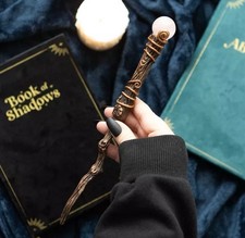  Crystal Wand Gemstone Healing Natural Romance Rose Quartz  with Pouch