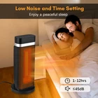 2-1500W Portable Space Heater With Remote Control 90°Oscillation Ceramic Heater