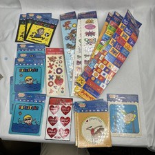 Lot of 23 Brand New Scrapbook Sticker Packs Teachers Class Sticker Time 90  s