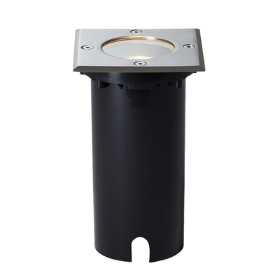 Brillant | Encastré de sol extérieur Itch 11x11cm acier inoxydable | 1x PAR51, G