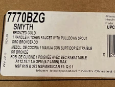 Moen Smyth 7770BZG PullDown Spout Spray Kitchen Faucet Brushed Gold NEW Box