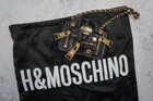 MOSCHINO FOR H&M CROSSBODY MICRO BLACK LEATHER BAG BIKER JACKET STYLE