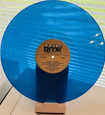 Afro-Rican That s What I m All About 12'' Blue Vinyl Promo VG+ Electro DJ