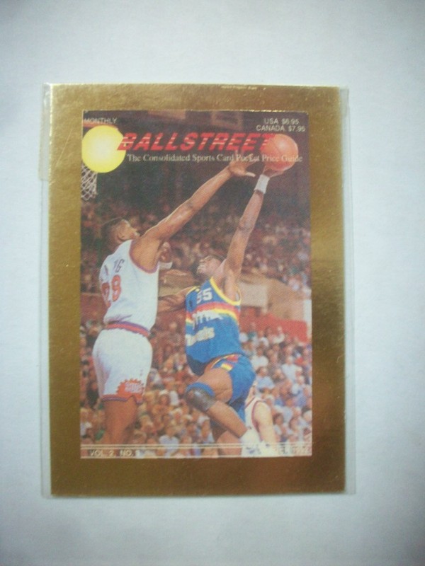 1992 BALLSTREET INFO CARD   /   DIKEMBE MUTOMBO   &    ANDREW LANG