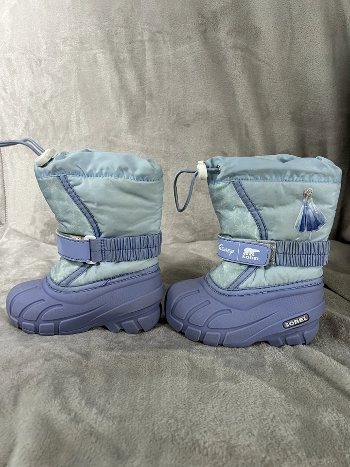 Disney x Sorel Juvenil 8 Talla Flurry Frozen Elsa Botas de Nieve Botas de Invierno Foto 3 de 4