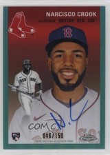 2023 Chrome Platinum Anniversary Aqua Refractor Narciso Crook Narcisco Auto 10ak