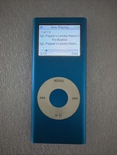 Apple iPod Nano 2nd Generation 4GB Model Number A1199 Blue Tested Works