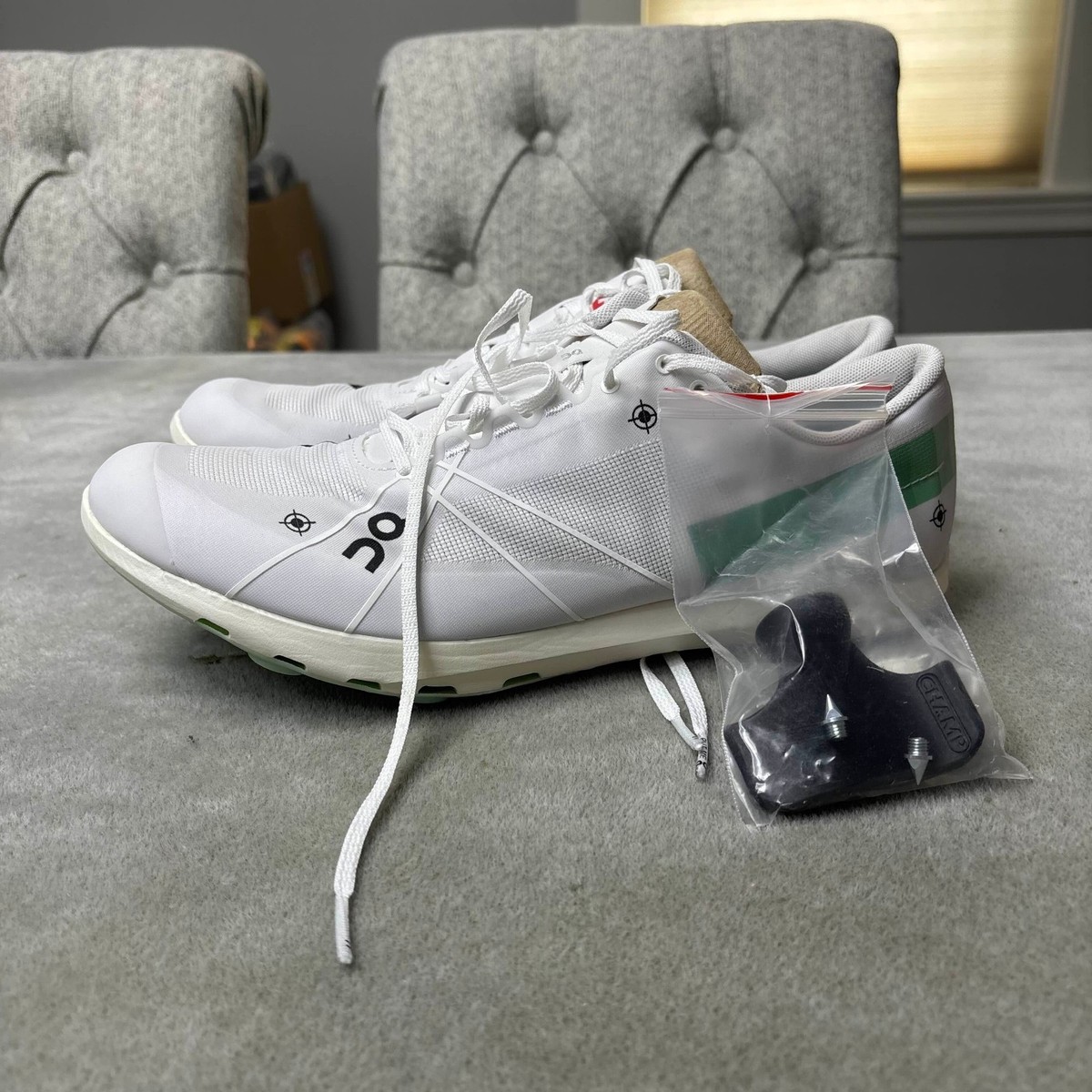 On Cloudspike 1500m Track and Field Shoes 'Undyed White/Mint