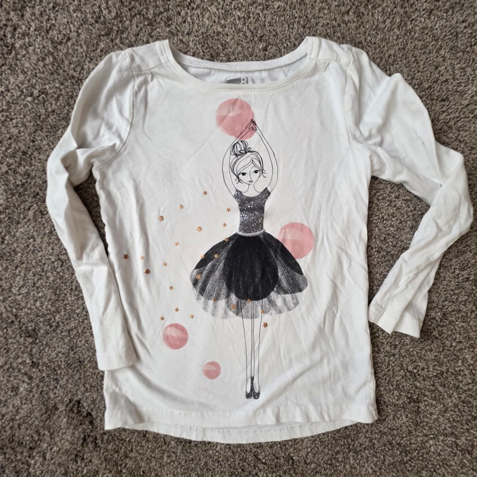 Crazy 8 Size 7/8 Tulle Skirt Set Ballerina Long Sleeve  - Image 2 of 4