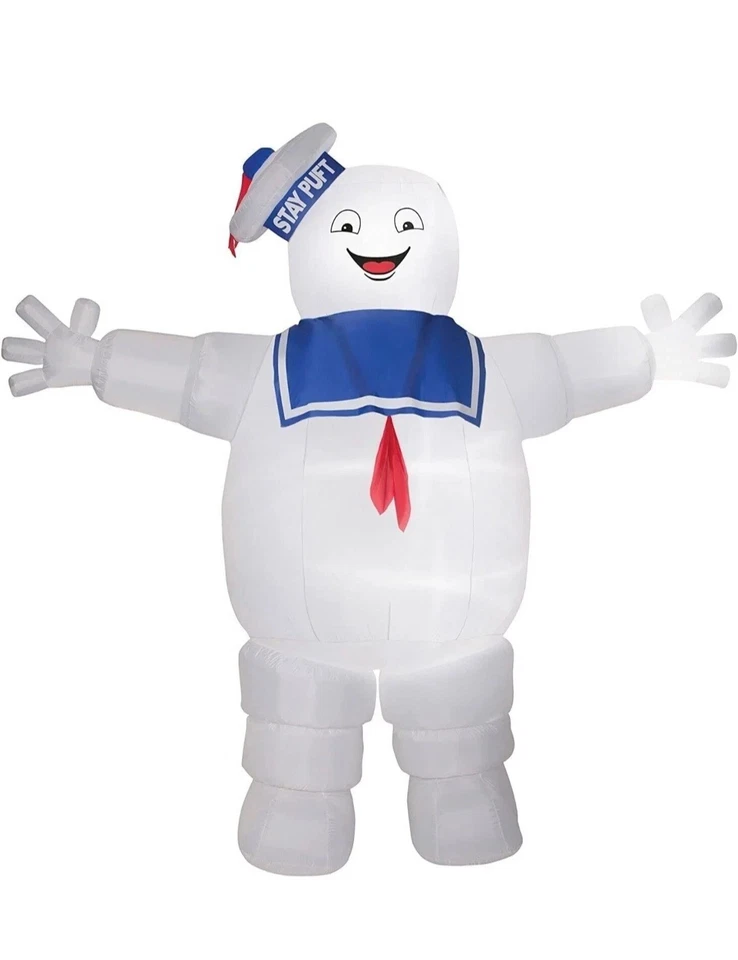 Ghostbusters 9 FT Stay Puft Marshmallow Man Airblown Halloween Inflatable - Image 3 of 4