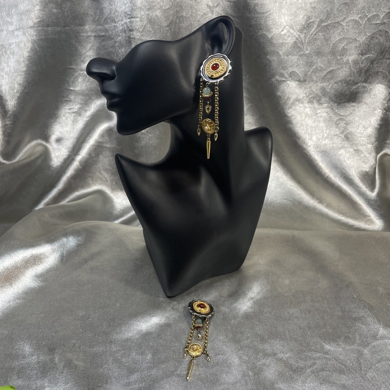 Robert Rose Earrings/1980’s/Vintage/Geometric Dangles. 