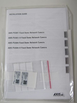 Axis Enclose Pack 39506 P3301 P3304-V White Case Installation Guide Camera Kit