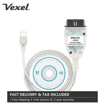 OBD2 Connector Scanner Ada... Mini for VCI J2534 Cable V18.00.008 Latest Version