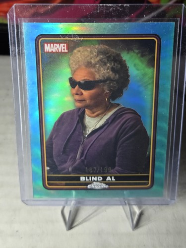 2025 Topps Chrome Marvel Deadpool & Wolverine Blind Al #32 Aqua Refractor /199