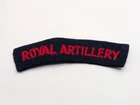 Genuine WW2 Royal Artillery Shoulder Title Patch Badge. British Army Military