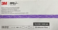 3M PPS Series 2.0 Spray Cup System Kit 26312 Midi 13.5 fl oz 400 mL