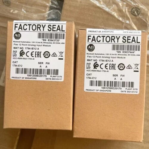 New Factory Sealed AB 1794-IE12 SER A Flex 12 Point Analog Input Module