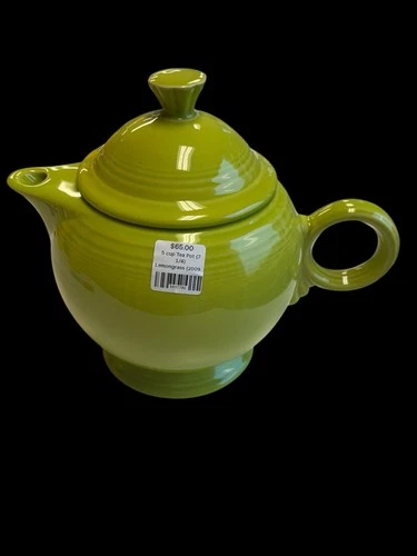 Fiesta Lemongrass 5 Cup 44 Oz Teapot Retired Fiestaware