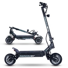 Foldable Electric Scooter Adult 5000W 2 Motor E-Scooter 70MPH 72V40Ah Sport Gift