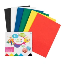 Basic Crepe Paper 50 x 250 cm Pack of 6