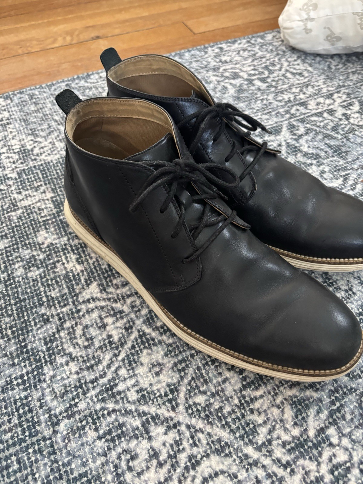 Cole Haan Grand OS Men's Dress Shoes Black Leather, Size 12